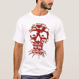 Red JJ en The Chokers Skull Tshirt