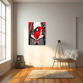 RED JK アートパネル｜寿司娘 Art Panel GenerativeAI Canvas Afdruk