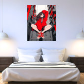 RED JK アートパネル｜寿司娘 Art Panel GenerativeAI Canvas Afdruk