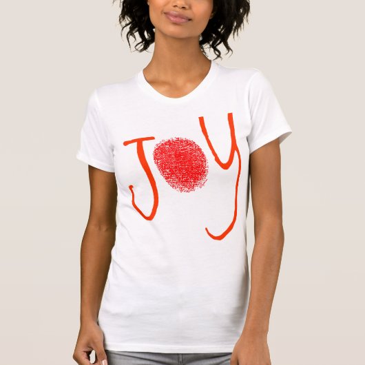 Red Joy Fingerprint T-Shirt (Voorkant)