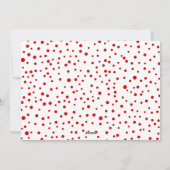 Red Joy met kerstfoto's met bessen Feestdagenkaart (Achterkant)