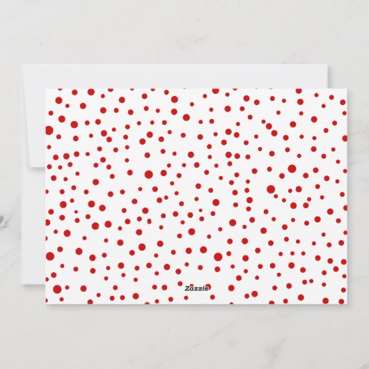 Red Joy met kerstfoto's met bessen Feestdagenkaart (Achterkant)