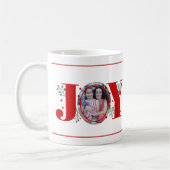 Red Joy met kerstfoto's met bessen Koffiemok (Links)