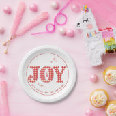 Red Joy New Year Party (aangepast) Papieren Bordje (Feest)