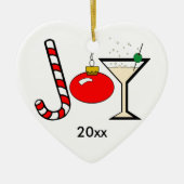 Red Joy of Kerstmis Keepomwille Ornament (Voorkant)