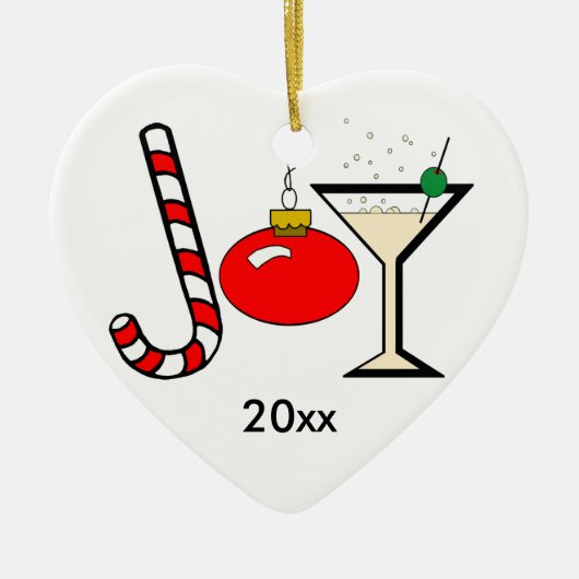 Red Joy of Kerstmis Keepomwille Ornament (Voorkant)