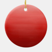 Red Joy Snowflake Ceramic Ornament (Achterkant)