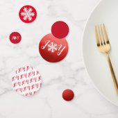 Red Joy Snowflake Confetti (Groep)