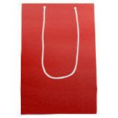 Red Joy Snowflake Medium Gift Bag Cadeauzakje (Achterkant)