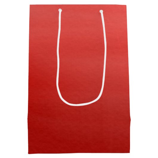 Red Joy Snowflake Medium Gift Bag Cadeauzakje (Achterkant)