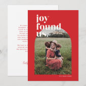 Red Joy vond ons een Kaart voor de 'Arched Photo H (Voorkant / Achterkant)