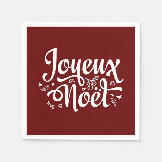 Red Joyeux Noel Servet (Voorkant)