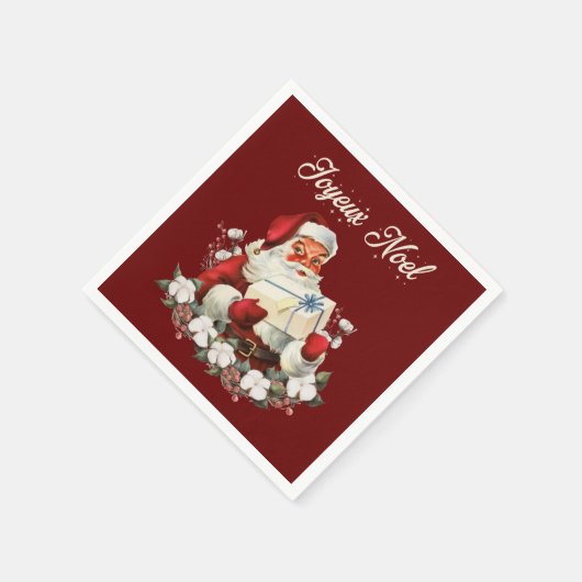 Red Joyeux Noel Servet (Hoek)