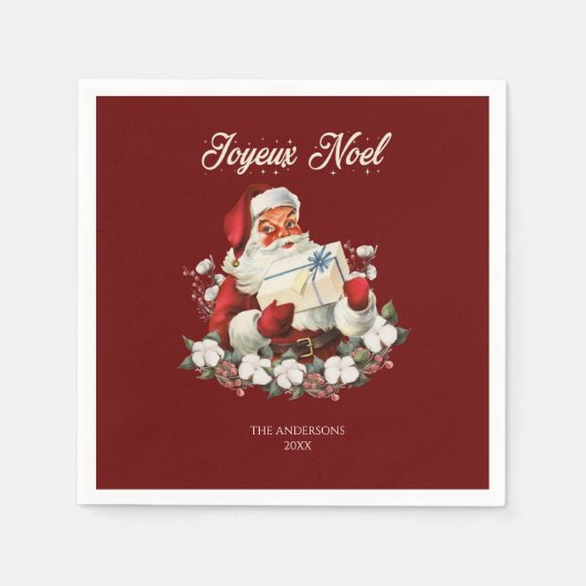 Red Joyeux Noel Servet (Voorkant)