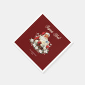 Red Joyeux Noel Servet (Hoek)