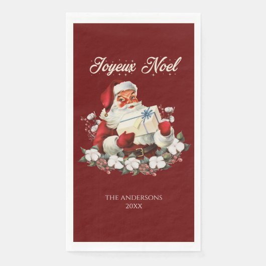 Red Joyeux Noel Servet (Voorkant)