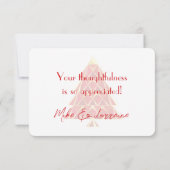 Red Joyoux Noel bedankkaart (Achterkant)