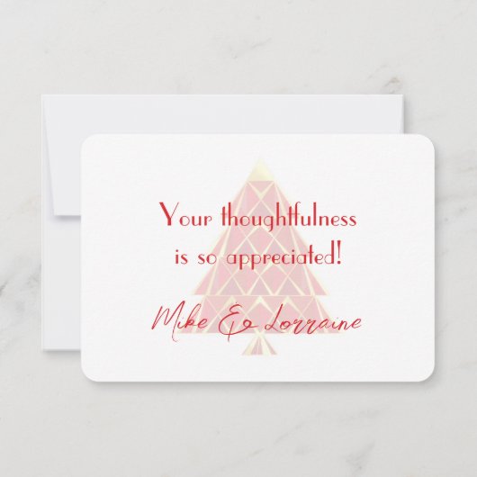 Red Joyoux Noel bedankkaart (Achterkant)