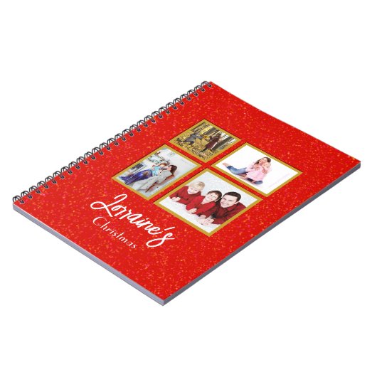Red Joyoux Noel Fotoboek Notitieboek (Linkerzijde)