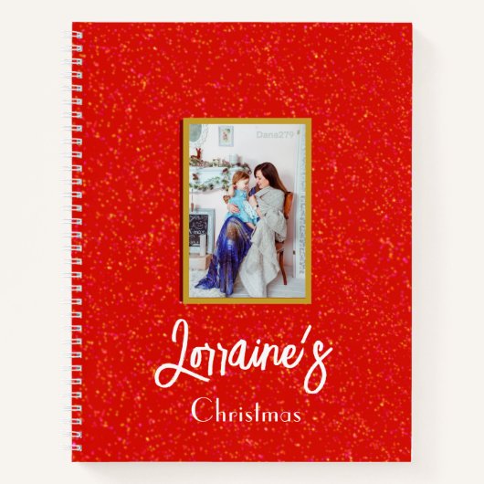 Red Joyoux Noel Spiral Notitieboek (Voorkant)