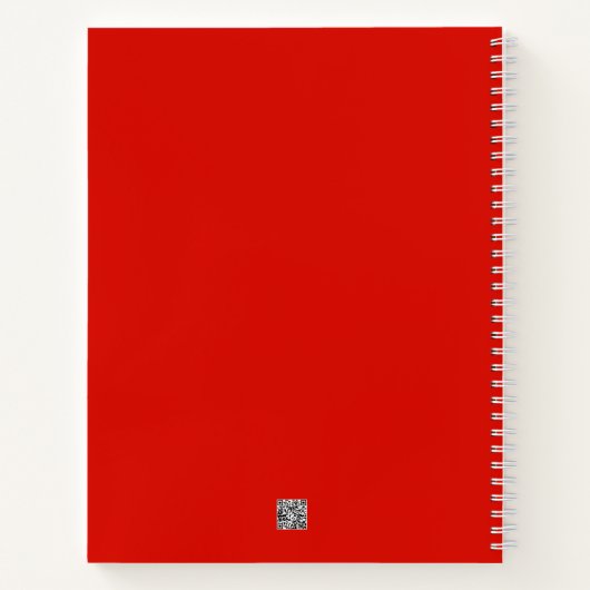 Red Joyoux Noel Spiral Notitieboek (Achterkant)