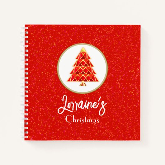 Red Joyoux Noel Spiral Notitieboek (Voorkant)