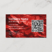 Red Junk Removal Hauling Service Logo Visitekaartje (Voorkant)