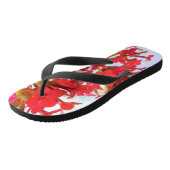 Red Kalanchoe Flowers Teenslippers (Schuin)