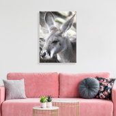 Red Kangaroo Canvas Afdruk (Insitu (Woonkamer))