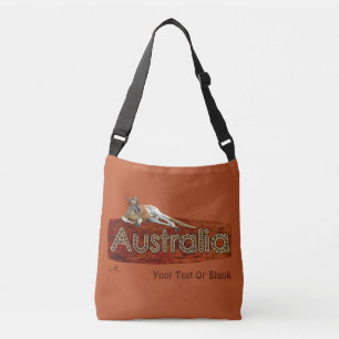 Red Kangaroo in het Pet Slouch Crossbody Tas