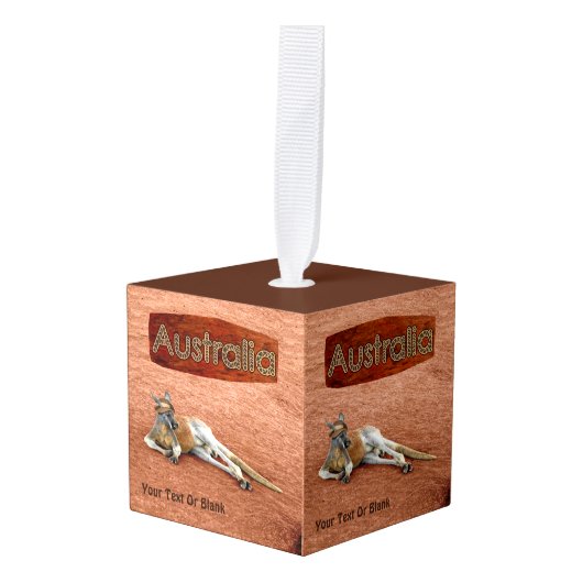 Red Kangaroo in het Pet Slouch Decoratie (Voorkant hoekig)