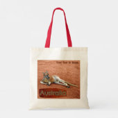 Red Kangaroo in het Pet Slouch Tote Bag (Achterkant)