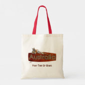 Red Kangaroo in het Pet Slouch Tote Bag (Achterkant)