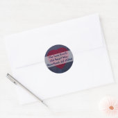 Red Kanji Love Washi Heart Ronde Sticker (Envelop)