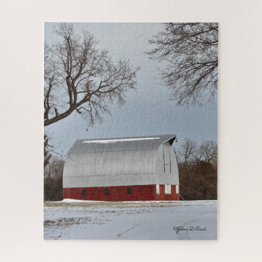 Red Kansas Barn Legpuzzel (Verticaal)