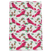 Red Kardinaal Bird santa Medium Cadeauzakje (Voorkant)