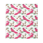 Red Kardinaal Bird santa Notitieblok (Voorkant)