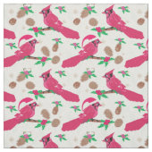 Red Kardinaal Bird santa Stof (Swatch)