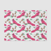 Red Kardinaal Bird santa Tissuepapier (Voorkant)