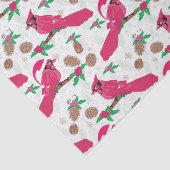 Red Kardinaal Bird santa Tissuepapier (Detail)