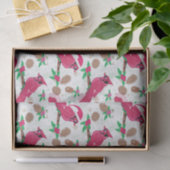 Red Kardinaal Bird santa Tissuepapier (Geschenk)