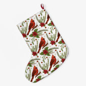 Red Kardinaal Grote kerststaart Kerstsok (Achterkant (Hangend))