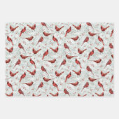 Red Kardinaal kerstfeest Inpakpapier Vel (Voorkant)