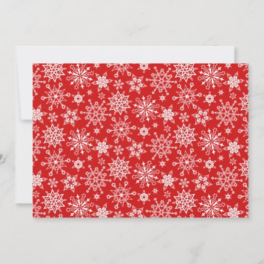 Red Kardinaal kerstfeestdag OPEN HUUSE Kaart (Achterkant)