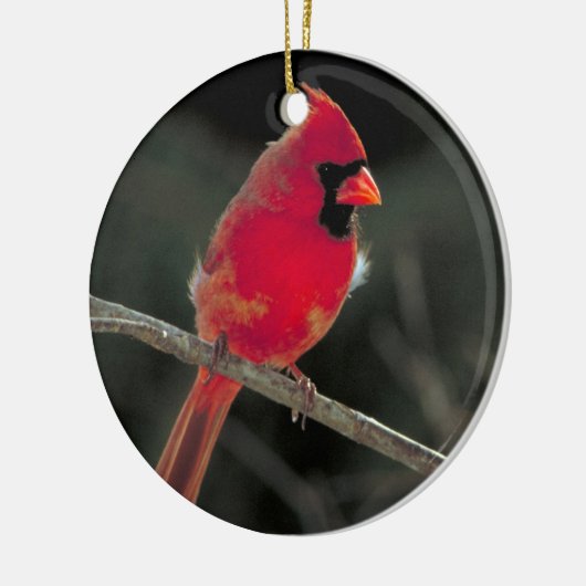 Red Kardinaal kerstversiering Keramisch Ornament (Links)