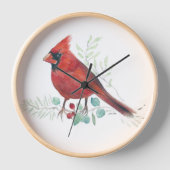 Red Kardinaal Waterverf Wall Décor (Voorkant)