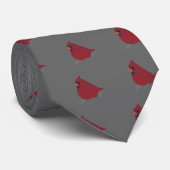 Red Kardinaal Winter Snow Vector Stropdas (Opgerold)