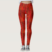 Red Kente Leggings (Voorkant)