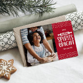 Red | Kerst Bakken Geesten Bright Foto Feestdagenkaart