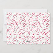 Red | Kerst Bakken Geesten Bright Foto Feestdagenkaart (Achterkant)